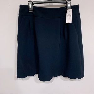 COPY - Loft NWT Navy Scallop hem skirt size 4